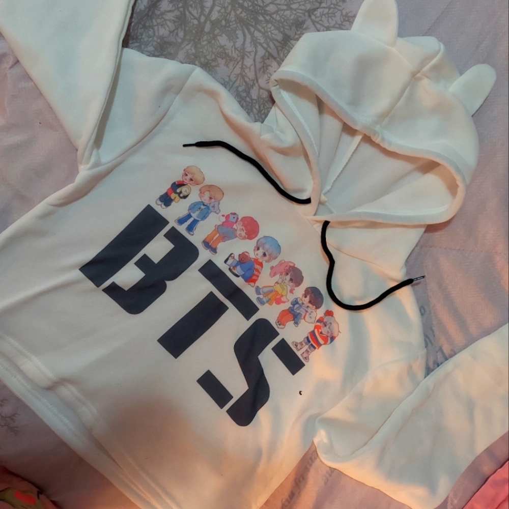 BTS Crop Sweater Hoodie